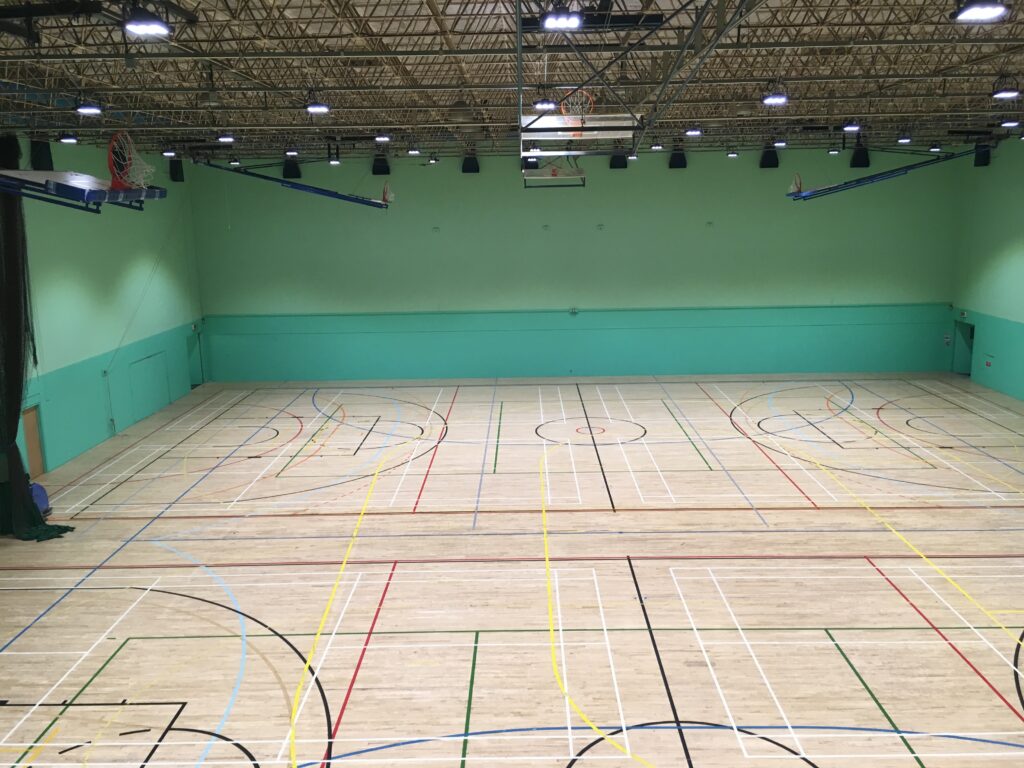 Sports hall at Kelsey Kerridge